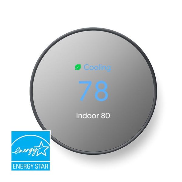 6 Pack - Google Nest Thermostat - Charcoal
